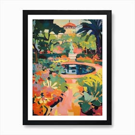 Central Park Conservatory Garden Usa Painting 2 Art Print