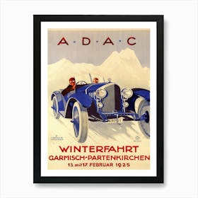 A.D.A.C Winter Road Race, 1925, Hans and Botho von Romer Poster