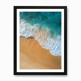 Aerial View Of A Beach 102 Art Print