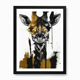 Giraffe Canvas Print 18 Art Print