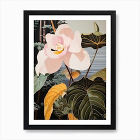 Flower Illustration Orchid 4 Art Print