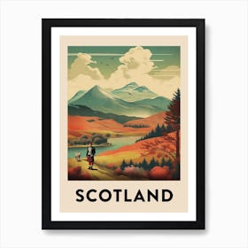 Vintage Travel Poster Scotland Art Print