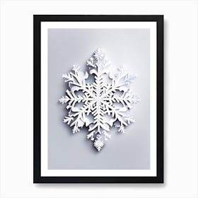 Unique, Snowflakes, Marker Art 2 Art Print