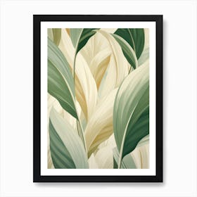 Tropical Leaves 14 Art Print