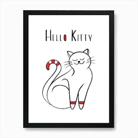 Hello Kitty Cat Art Print