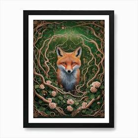 william morris Fox 3 Art Print