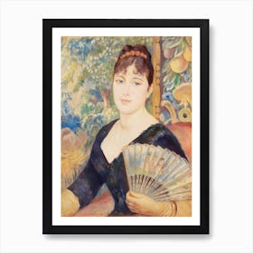 Woman With Fan(1886), Pierre Auguste Renoir Art Print