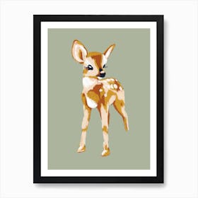 Baby Deer Art Print