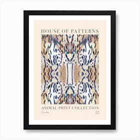 House Of Patterns Snake Animal Print Pattern 1 Art Print