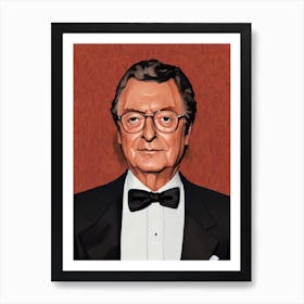 Michael Caine Illustration Movies Art Print