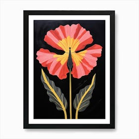 Carnation 1 Hilma Af Klint Inspired Flower Illustration Art Print