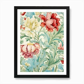 Floral Wallpaper 147 Art Print