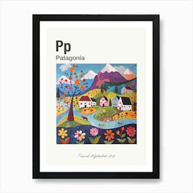 Kids Travel Alphabet  Patagonia 3 Art Print