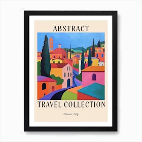 Abstract Travel Collection Poster Florence Italy 7 Art Print