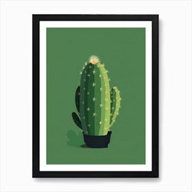 Bishops Cactus Illustration 8 Art Print