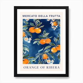 Orange Of Ribera Fruit Market Poster Art Print