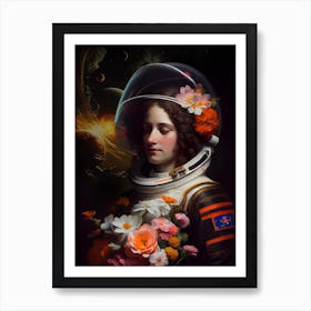 Astronaut Beauty Art Print