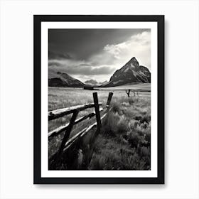 Montana, Black And White Analogue Photograph 4 Art Print