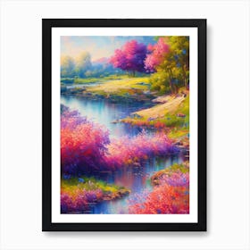 River Of Flowers Art Print