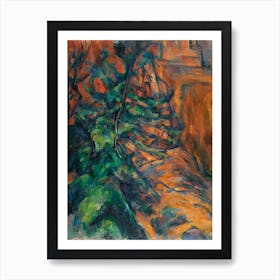Rocks And Branches, Paul Cézanne Art Print