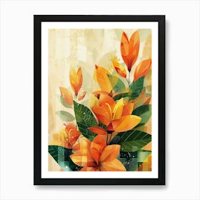 Abstract Floral Painting Art Print