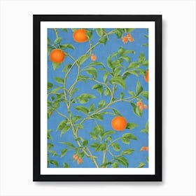 Orange 2 Vintage Botanical Fruit Art Print