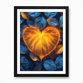 Heart Shaped Leaves 1 Art Print