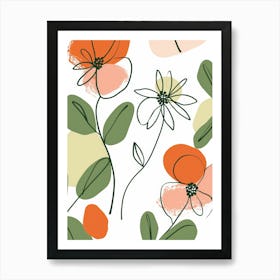 Abstract Floral Painting 29 Art Print