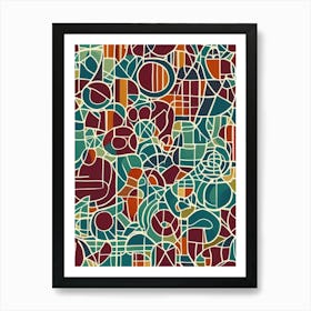 Abstract Pattern Vector Art Print