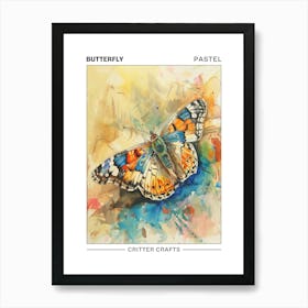 Butterfly Pastel Watercolour 1 Poster Póster