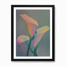 Iridescent Flower Calla Lily 1 Art Print
