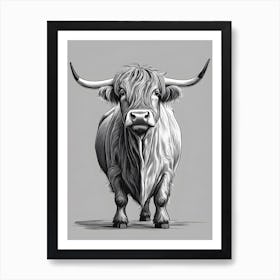 Highland Cow 16 Art Print