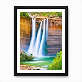 Calf Creek Falls, United States Majestic, Beautiful & Classic (3) Art Print