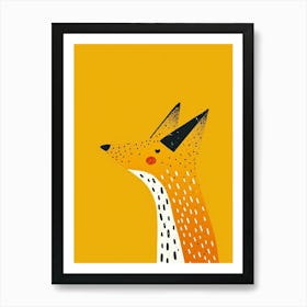 Yellow Coyote 2 Art Print