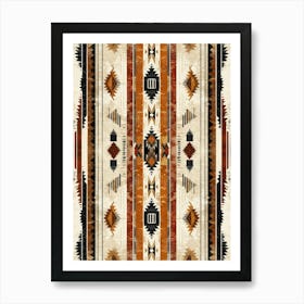 Southwestern Navajo Rug Art Print