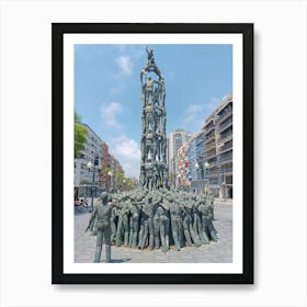 Monument to the Castellers Art Print