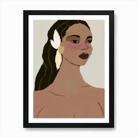 Portrait Of A Black Woman 1 Art Print