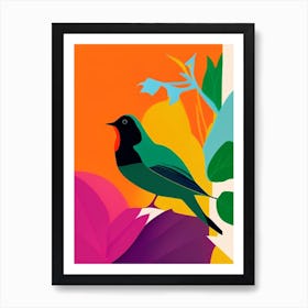 Robin Pop Matisse 2 Bird Art Print