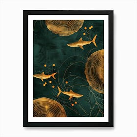 Gold Fish 8 Art Print