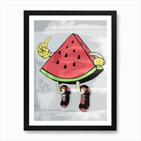 Watermelon Slice Art Print