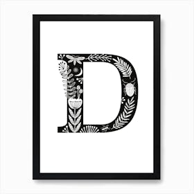 Letter D Art Print