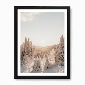 Warm Winter Scenery Art Print