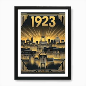 Aihrgdesign A Vintage Travel Poster Showcasing Art Deco Archi A9f90dc6 9c24 4844 B6ce 2d8d5b2fe473 0 Poster