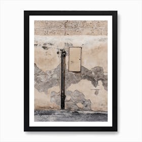 Wall Of A Building, Italy Art Print