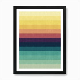 Sunset gradient landscape Art Print