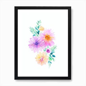 Bourvardia 2 Watercolour Flower Art Print