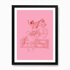 Howdy Cowgirl Art Print