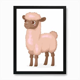 Cute Llama Art Print