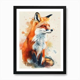 Fox Painting Art Print