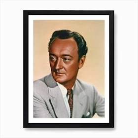 George Sanders Retro Collage Movies Art Print